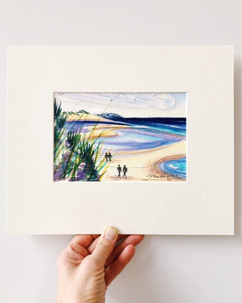 Beach Patterns Beach Patterns ink and watercolour painting