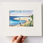 Sue Rapley artist The Watercolour collection Beach Walkers