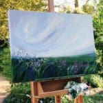Sue Rapley Artist The Serenity Collection artwork in situ studio