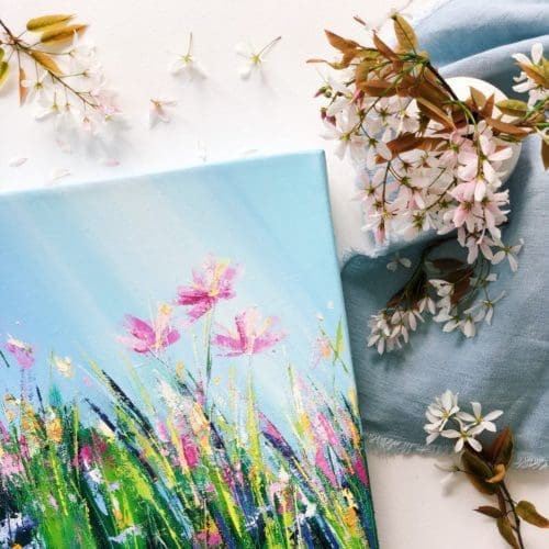 Sue Rapley Artist The Serenity Collection artwork in situ home
