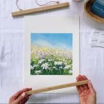 Summer Breeze Limited Edition print with oak poster frame