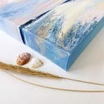 Close up detail to show the deep-edged canvas