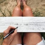 Sketch inspiration for The Exploration Collection - of coastal view, sweeping beach and tidal patterns, dune grasses