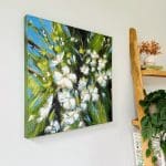 This Fleeting Beauty - in situ - view from the side to show deep canvas edge