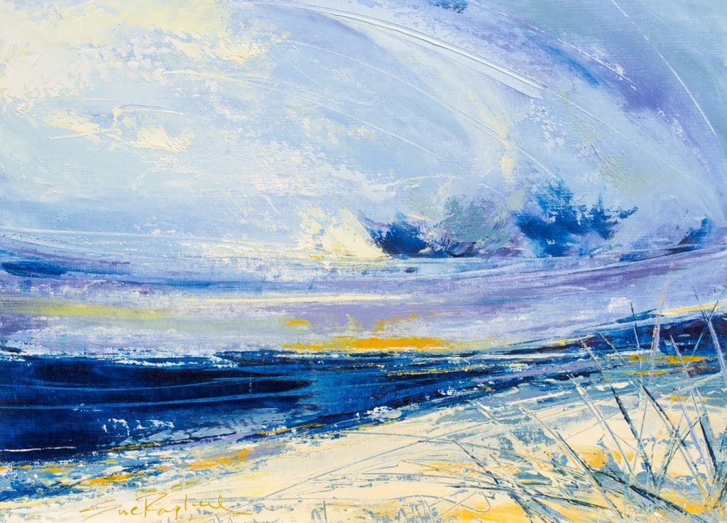 My Coastal Poetry - seascape painting on paper