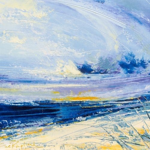 My Coastal Poetry - seascape painting on paper