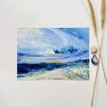 My Coastal Poetry - seascape painting on paper