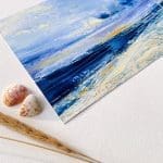 My Coastal Poetry - seascape painting on paper