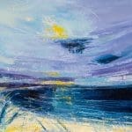 Shoreline Musings - seascape painting on paper
