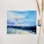 The Whispering Wind - seascape painting on paper