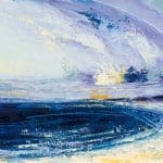 A Soulful Breath - seascape painting on paper