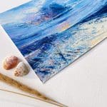 Island Retreat - seascape painting on paper